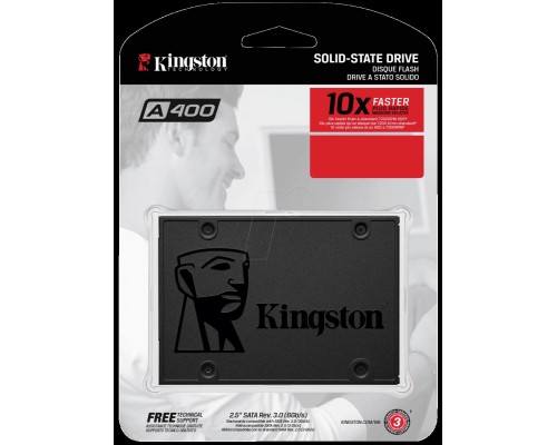 Накопичувач SSD Kingston SSDNow A400 120GB 2.5" SATAIII 3D NAND (SA400S37/120G) Накопичувач SSD Kingston SSDNow A400 120GB 2.5" SATAIII 3D NAND (SA400S37/120G)