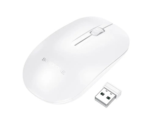 Маніпулятор миша BOROFONE BG14 Planet 2.4G business wireless mouse White (6941991113383) Маніпулятор миша BOROFONE BG14 Planet 2.4G business wireless mouse White (6941991113383)