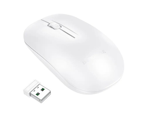 Маніпулятор миша BOROFONE BG14 Planet 2.4G business wireless mouse White (6941991113383) Маніпулятор миша BOROFONE BG14 Planet 2.4G business wireless mouse White (6941991113383)