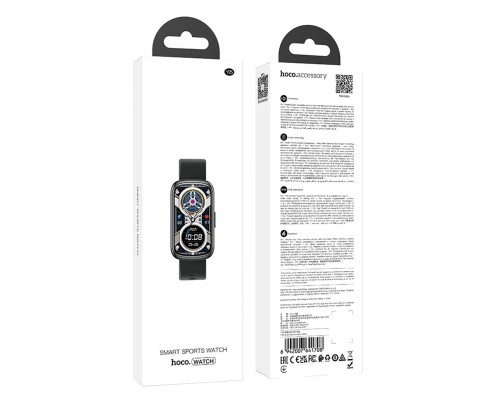Смарт-годинник HOCO Y25 Smart sports watch Black (6942007641708) Смарт-годинник HOCO Y25 Smart sports watch Black (6942007641708)