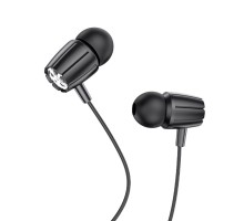 Навушники HOCO M88 Graceful universal earphones with mic Black (6931474754714)