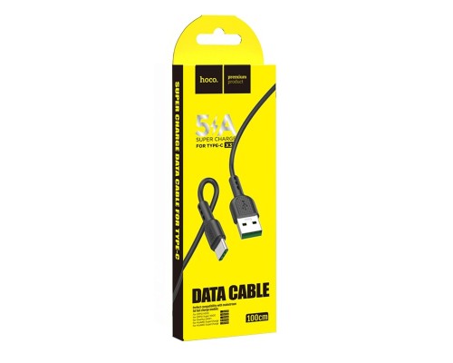 Кабель HOCO X33 Type-C 5A Surge charging data cable Black (6931474706119) Кабель HOCO X33 Type-C 5A Surge charging data cable Black (6931474706119)