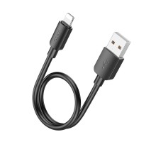 Кабель HOCO X96 Hyper charging data cable iP (L=0.25M) Black (6942007609388)