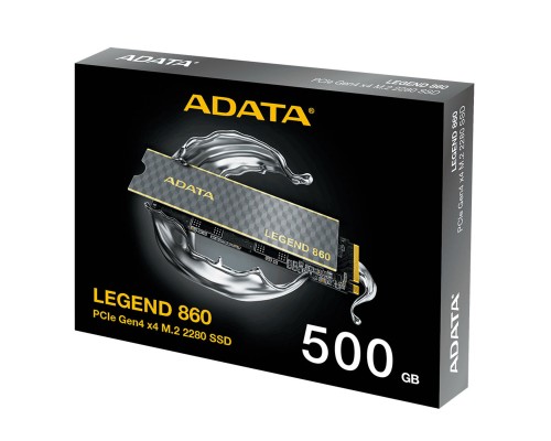 Накопичувач SSD M.2 ADATA LEGEND 860 500 GB 2280 PCIe Gen 4x4 3D NAND Read/Write: 5000/3000 MB/sec (SLEG-860-500GCS)
