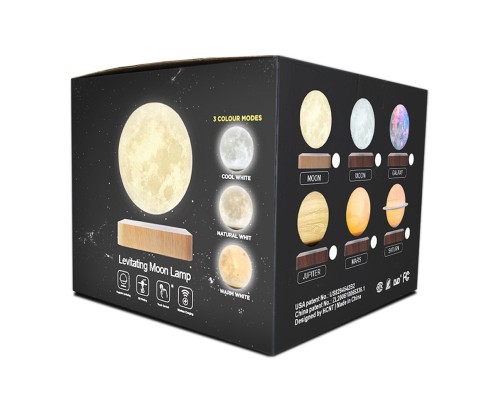 Магнітна левітаційна лампа HCNT Levitating Lamp Jupiter Light Wood Grain (SIM10-GW5-J) Магнітна левітаційна лампа HCNT Levitating Lamp Jupiter Light Wood Grain (SIM10-GW5-J)