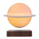 Магнітна левітаційна лампа HCNT Levitating Lamp Saturn Dark Wood Grain (SIM10-GW5-S)