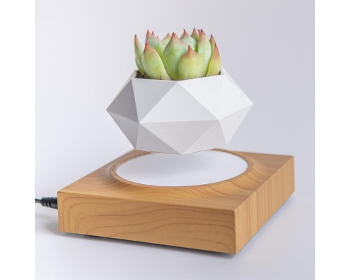 Магнітний левітаційний горщик для рослин HCNT Magnetic Levitating Pot M10-FP Wood Grain (SIM10-FP) Магнітний левітаційний горщик для рослин HCNT Magnetic Levitating Pot M10-FP Wood Grain (SIM10-FP)