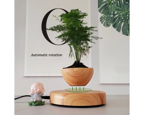 Магнітний левітаційний горщик для рослин HCNT Magnetic Levitating Pot M10-PS Wood Grain (SIM10-PS) Магнітний левітаційний горщик для рослин HCNT Magnetic Levitating Pot M10-PS Wood Grain (SIM10-PS)