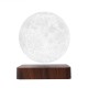 Магнітна левітаційна лампа HCNT Levitating Lamp Moon Dark Wood Grain (SIM10-GW5-M)