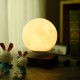 Магнітна левітаційна лампа HCNT Levitating Lamp Moon Dark Wood Grain (SIM10-GW5-M)