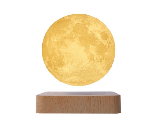 Магнітна левітаційна лампа HCNT Levitating Lamp Moon Light Wood Grain (SIM10-GW5) Магнітна левітаційна лампа HCNT Levitating Lamp Moon Light Wood Grain (SIM10-GW5)
