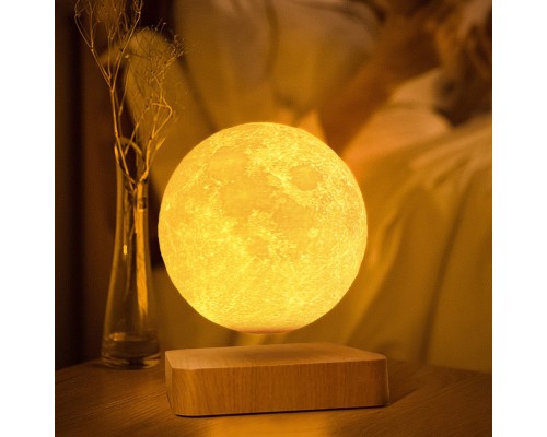 Магнітна левітаційна лампа HCNT Levitating Lamp Moon Light Wood Grain (SIM10-GW5) Магнітна левітаційна лампа HCNT Levitating Lamp Moon Light Wood Grain (SIM10-GW5)