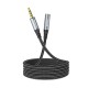 Кабель мультимедійний 3.5mm M to 3.5mm F 1.0m UPA20 3.5 audio Gray HOCO (6931474762153)