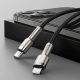 Дата кабель USB-C to Lightning 1.0m Cafule Metal PD 20W black Baseus (CATLJK-A01)