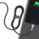 Дата кабель USB-C to Lightning 1.0m Cafule Metal PD 20W black Baseus (CATLJK-A01)