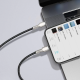 Дата кабель USB-C to Lightning 1.0m Cafule Metal PD 20W black Baseus (CATLJK-A01)