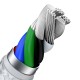 Дата кабель USB-C to Lightning 2.0m Cafule Metal PD 20W white Baseus (CATLJK-B02)