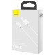 Дата кабель USB 2.0 AM to Lightning 1.5m Superior Fast Charging 2.4A white Baseus (CALYS-B02)
