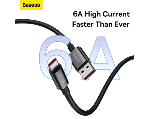 Дата кабель USB 2.0 AM to USB-C 2.0m Superior Fast Charging 100W cluster black Baseus (P10320102114-02)