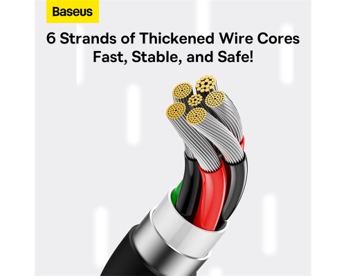 Дата кабель USB 2.0 AM to USB-C 2.0m Superior Fast Charging 100W cluster black Baseus (P10320102114-02)