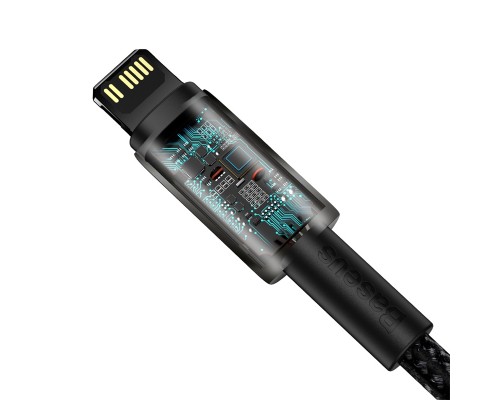 Дата кабель USB-C to Lightning 2.0m Tungsten Gold Fast Charging, PD 20W black Baseus (CATLWJ-A01)