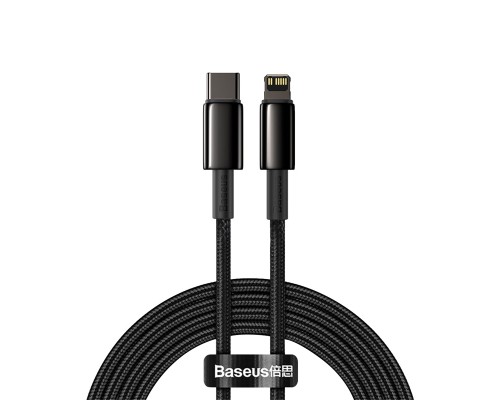 Дата кабель USB-C to Lightning 2.0m Tungsten Gold Fast Charging, PD 20W black Baseus (CATLWJ-A01)