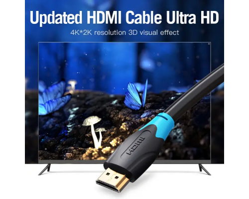 Кабель мультимедійний HDMI to HDMI 1.0m v2.0 Vention (AACBF)