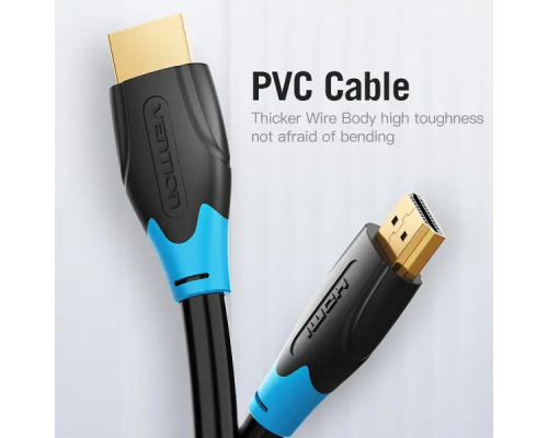 Кабель мультимедійний HDMI to HDMI 1.0m v2.0 Vention (AACBF)