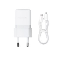 Зарядний пристрій Baseus Palm Fast Charger 1C 30W + Cable 1.0m Type-C 60W white (P10111605213-01)