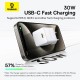 Зарядний пристрій Baseus Palm Fast Charger 1C 30W + Cable 1.0m Type-C 60W white (P10111605213-01)