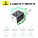 Зарядний пристрій Baseus Palm Fast Charger 1C 30W + Cable 1.0m Type-C 60W white (P10111605213-01)