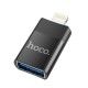 Перехідник UA17 Lightning M to USB F USB2.0 no data transfer Black HOCO (6931474761989)