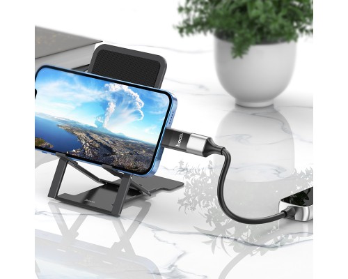 Перехідник UA17 Lightning M to USB F USB2.0 no data transfer Black HOCO (6931474761989)