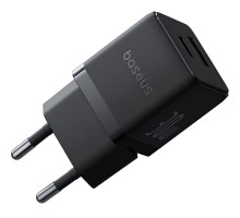 Зарядний пристрій Baseus Palm Fast Charger C+U 30W cluster black (P1011160A113-00)