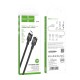 Дата кабель USB-C M to USB-C F extension 1.2m U107 black HOCO (6931474789990)