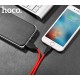 Дата кабель USB 2.0 AM to Lightning 1.0m 2A silicone X21 black+red HOCO (6957531071372)