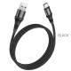 Дата кабель USB 2.0 AM to USB-C 1.0m 3A nylon X50 black HOCO (6931474734235)