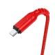 Дата кабель USB 2.0 AM to Micro 5P 1.0m 2.4A nylon X59 red HOCO (6931474744906)