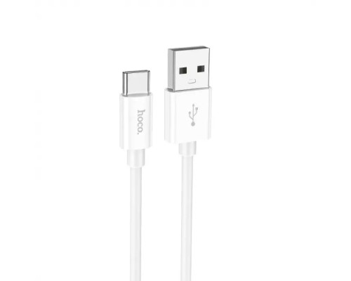 Дата кабель USB 2.0 AM to USB-C 1.0m Magic silicone X87 white HOCO (6931474783240)