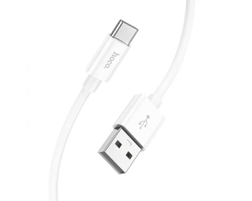 Дата кабель USB 2.0 AM to USB-C 1.0m Magic silicone X87 white HOCO (6931474783240)