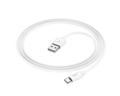 Дата кабель USB 2.0 AM to USB-C 1.0m Magic silicone X87 white HOCO (6931474783240)