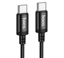 Кабель HOCO X91 Radiance 60W charging data cable for Type-C to Type-C(L=3M) Black (6931474788733)