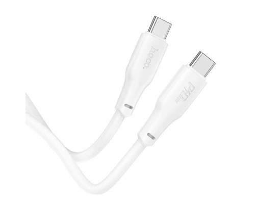 Дата кабель USB-C to USB-C 2.0m 100W TPE X93 white HOCO (6931474790729)