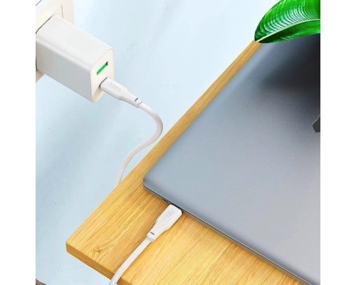Дата кабель USB-C to USB-C 2.0m 100W TPE X93 white HOCO (6931474790729)