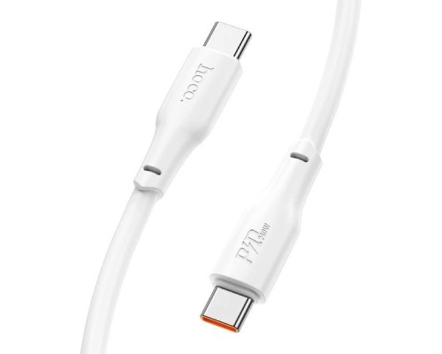 Дата кабель USB-C to USB-C 2.0m 240W TPE X93 white HOCO (6931474790743)
