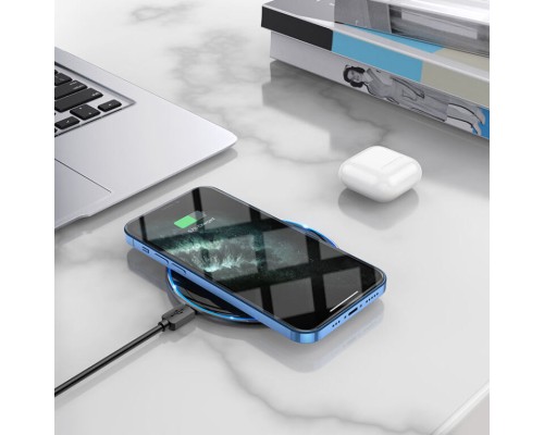 Зарядний пристрій HOCO HOCO CW6 Pro Easy 15W charging wireless fast charger Black (6931474755032)