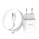 Зарядний пристрій HOCO C73A Glorious 2xUSB + cable USB to Lightning White (6931474713056)