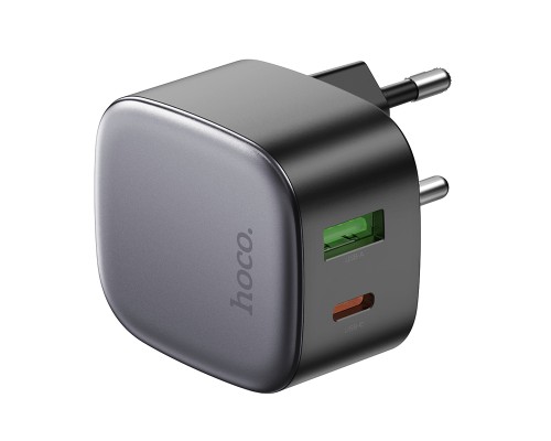 Зарядний пристрій HOCO CS32A Rise 1xUSB-C PD20W + 1xUSB QC3.0 Black (6942007617451)