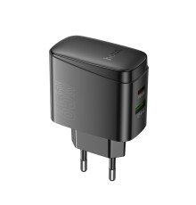 Мережевий зарядний пристрій HOCO CS63A Bright PD65W (1A1C) charger (EU) Black (6942007638470)