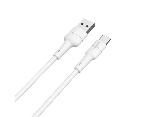 Дата кабель USB 2.0 AM to USB-C 1.0m 3A silicone BX30 white BOROFONE (6931474706935)